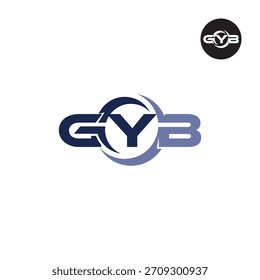 Letter GYB Logo Initials Acronym