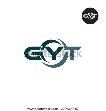 Letter GYT Logo Initials Acronym