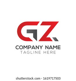 letter GZ Linked Logo Vector Template. Initial Letter GZ Logo Design