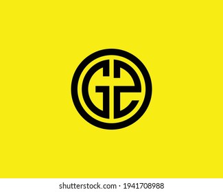 letter gz logo design vector template