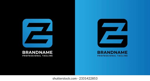 Letter GZ Logo is suitable for any business related to Letter G and Z