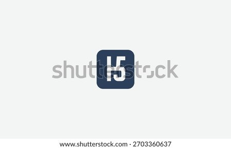 Letter h 5 logo design