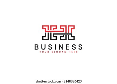 Letter H Abstract Line Logo. Vector Design.