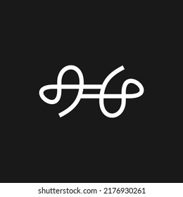 Letter H Abstract Logo Design