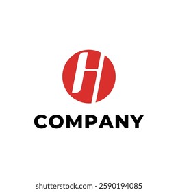 letter h abstract logo design concept idea