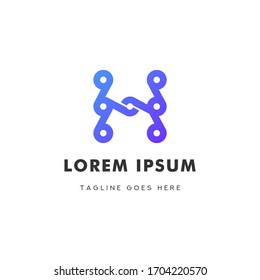 Letra H Abstracto Vector de plantillas de diseño de logotipos