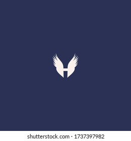 Letra H Resumen diseño de la plantilla del icono del logotipo en la ilustración del vector