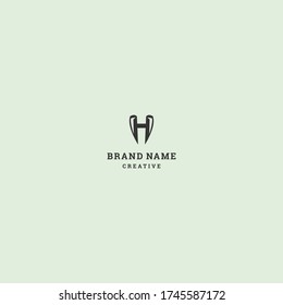 Letter H Abstract logo template design in Vector illustration 