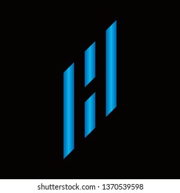 letter h abstract logo vector template