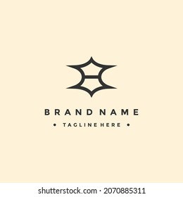 Letter H Abstract logo vector design template