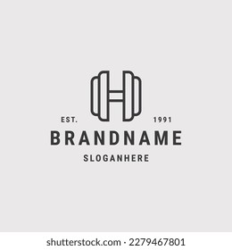 Letter H abstract logo vector design template .