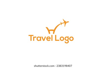 Letter H with Airplane Logo Design. Suitable for Tour and Travel, Start up, Logistic, Business Logo Template