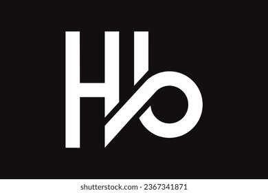 Logo-Design von Buchstabe h b