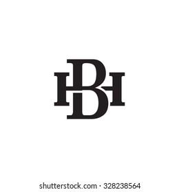 Letter H And B Monogram Logo