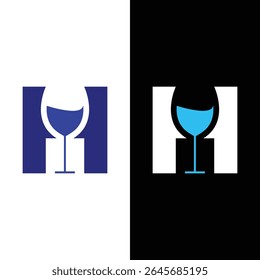 Carta H bar Logo Imagens Royalty-Free, Fotografias de Stock.