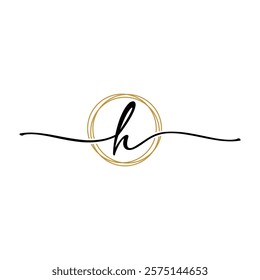 Letter H Beauty Initial Logo Template