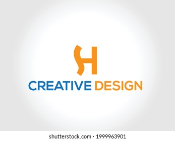 Letter H big logo pack. Isometric, minimal, line, colorful, ribbon, geometric, luxury vector monograms. Eps10 format.