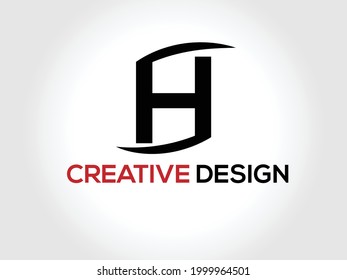 Letter H big logo pack. Isometric, minimal, line, colorful, ribbon, geometric, luxury vector monograms. Eps10 format.
