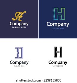 Letter H Big Logo Pack Design Creative Modern logos design for your business