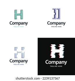 Letter H Big Logo Pack Design Creative Modern logos design for your business