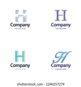 Letter H Big Logo Pack Design Creative Modern logos design for your business
