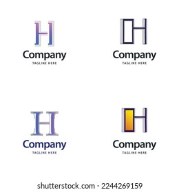 Letter H Big Logo Pack Design Creative Modern logos design for your business