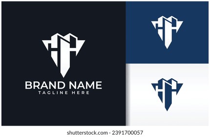 letter H and I building logo