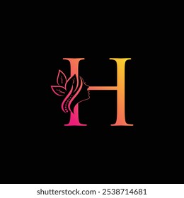 Letter H butterfly Logo Design Vector illustration template, H butterfly logo
