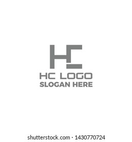 the letter H C becomes a simple unique logo