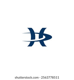 letter h and C logo design vector template