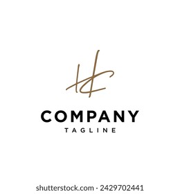Letter H C logo icon vector template.eps