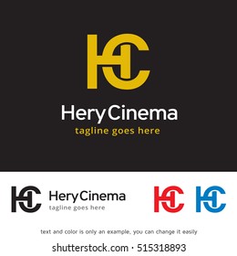 Letter H and C Logo Template Design Vector