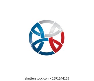 letter H C T cross plus sign initial in 3d glossy celtic ornament style