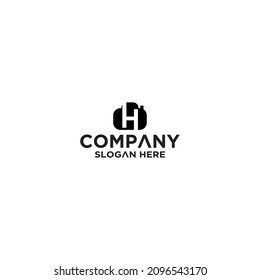 Letter H camera logo design simple minimalist