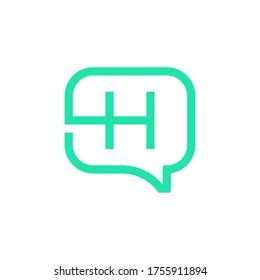 Logo des Letter H-Zeichens, Vektorgrafik