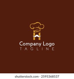Letter H Chef Logo Design
