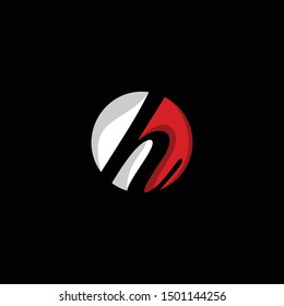 Letter H Circle Creative Modern Logo