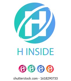 the letter H in the circle with system technology