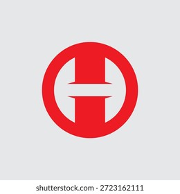 Letter H Circle Unique Logo