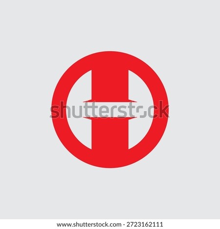 Letter H Circle Unique Logo