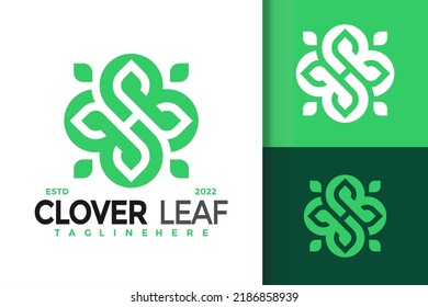 Letter H Clover Leaf Logo Design, brand identity logos vector, modern logo, Logo Designs Vector Illustration Template