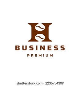 Letter H Coffee Logo Template For Business