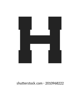 Carta H Servicio de construcción y diseño de plantillas de logotipos de arquitectura Diseño de ilustraciones