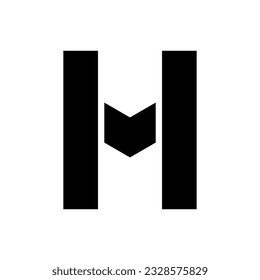 letter h creative logo design 