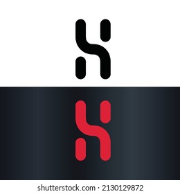 Letter H Creative Unique Modern Vector Logo Design