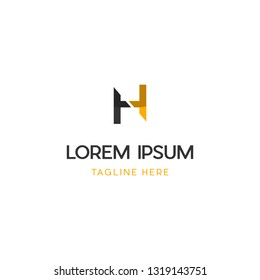Letter H Creative Vector Logo Design 