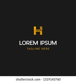 Letter H Creative Vector Logo Design 