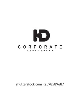 Letter H and D logo