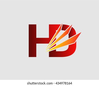 Letter H and D logo
