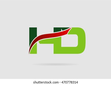 Letter H and D logo
